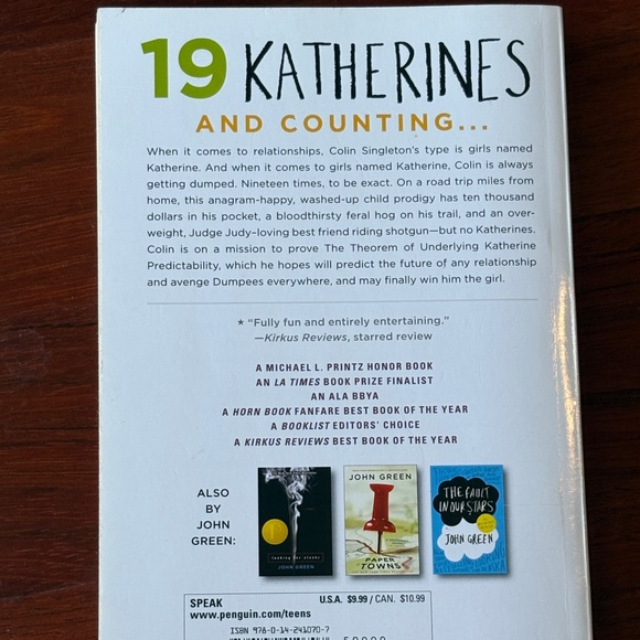 "An Abundance of Katherines" by John Green - Picture 2 of 6